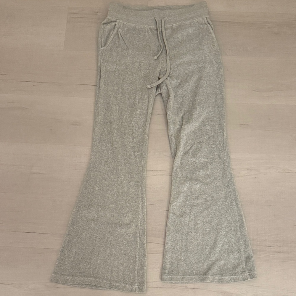 Gray Flared Lounge Pants